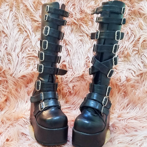 Demonia Concord Knee High Boots ~ Size 9 - Picture 4 of 6
